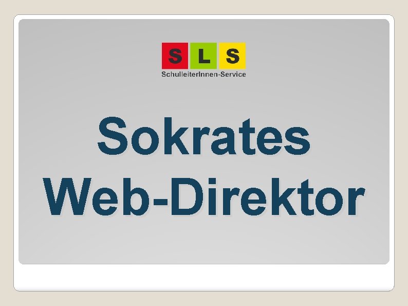 Sokrates Web-Direktor 