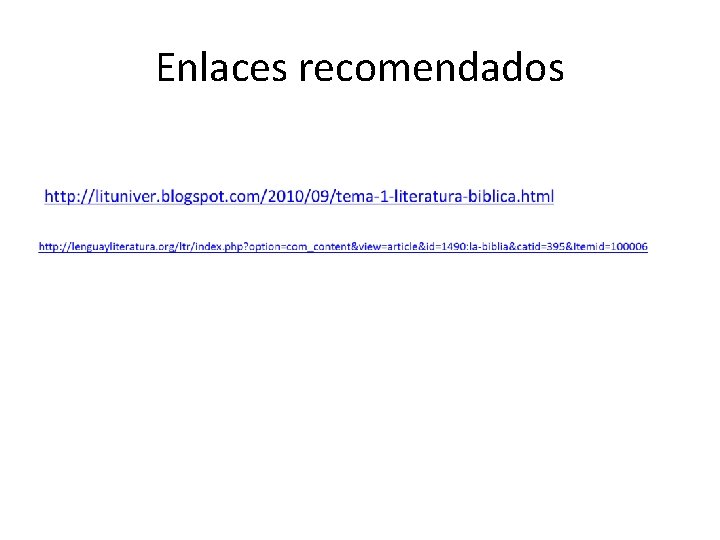Enlaces recomendados Enlaces recomendados