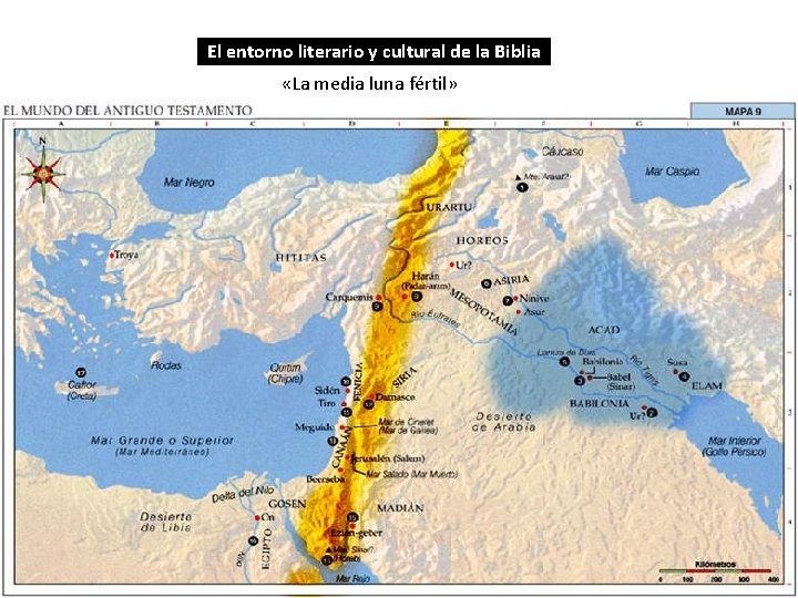 El entorno literario y cultural de la Biblia «La media luna fértil» El entorno literario y cultural de la Biblia «La media luna fértil»