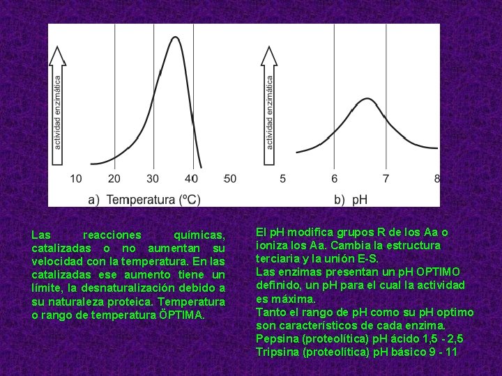 Las reacciones químicas, catalizadas o no aumentan su velocidad con la temperatura. En las