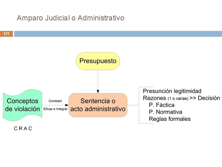 Amparo Judicial o Administrativo 121 Amparo Judicial o Administrativo 121