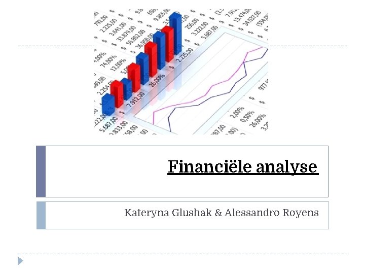 Financiële analyse Kateryna Glushak & Alessandro Royens 