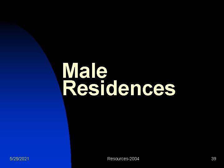 Male Residences 5/25/2021 Resources-2004 39 