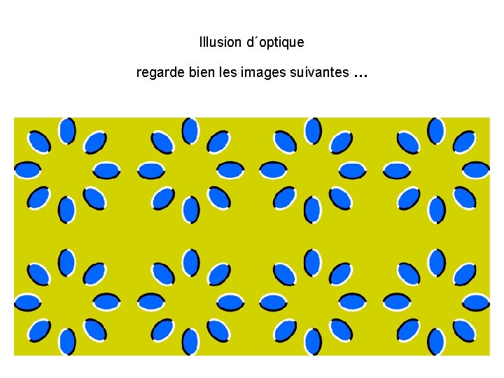 Illusion d´optique regarde bien les images suivantes … 