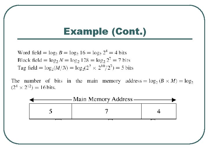 Example (Cont. ) 