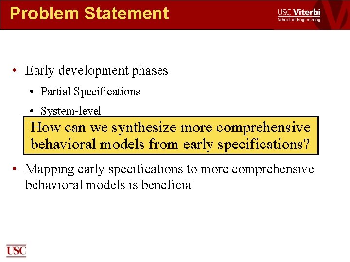 From System Specifications to Component Behavioral Models Ivo