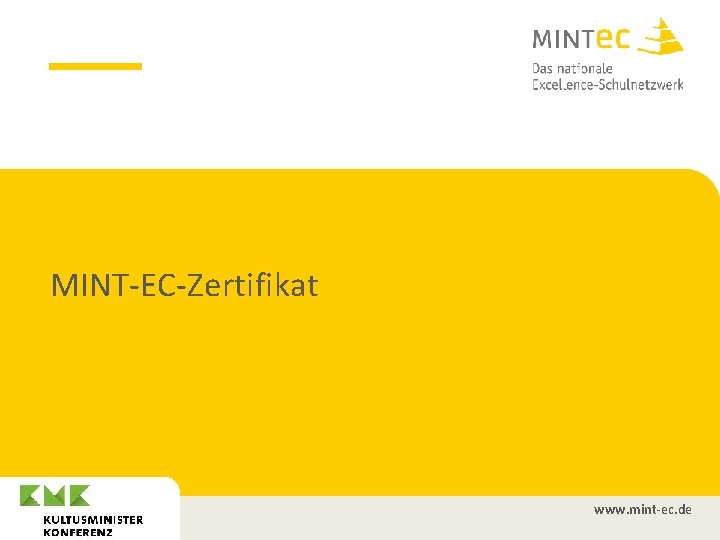 o. Vorführung der Ergebnisse der Siegerprojekte vom MINT-EC-Award 2015 o. Bekanntgabe des Themas und