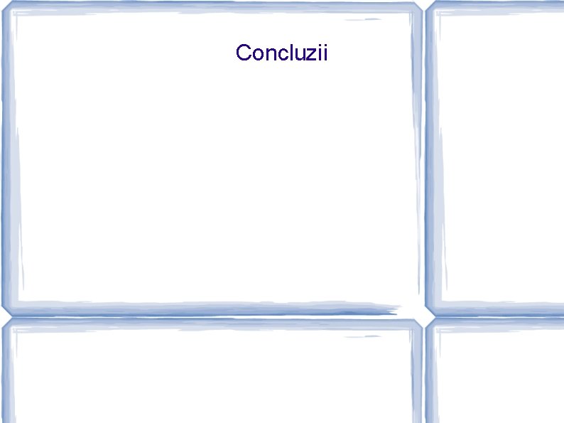 Concluzii 