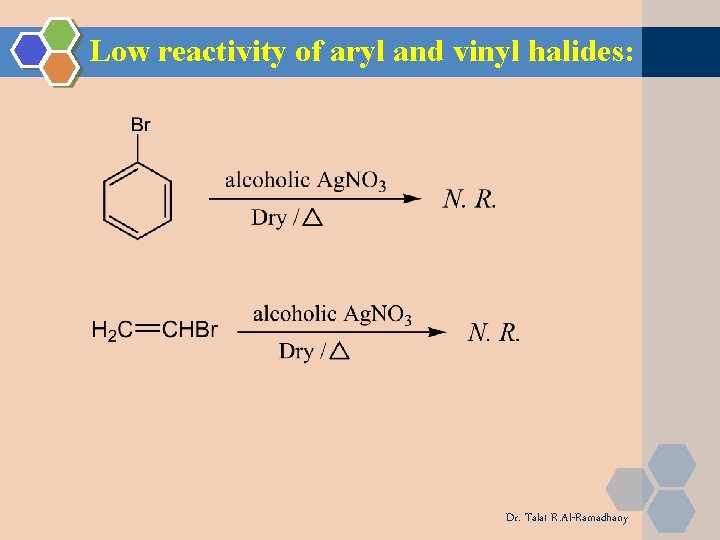 Low reactivity of aryl and vinyl halides: Dr. Talat R. Al-Ramadhany Low reactivity of aryl and vinyl halides: Dr. Talat R. Al-Ramadhany