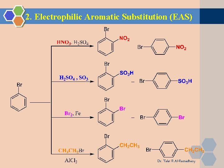 2. Electrophilic Aromatic Substitution (EAS) Dr. Talat R. Al-Ramadhany 2. Electrophilic Aromatic Substitution (EAS) Dr. Talat R. Al-Ramadhany