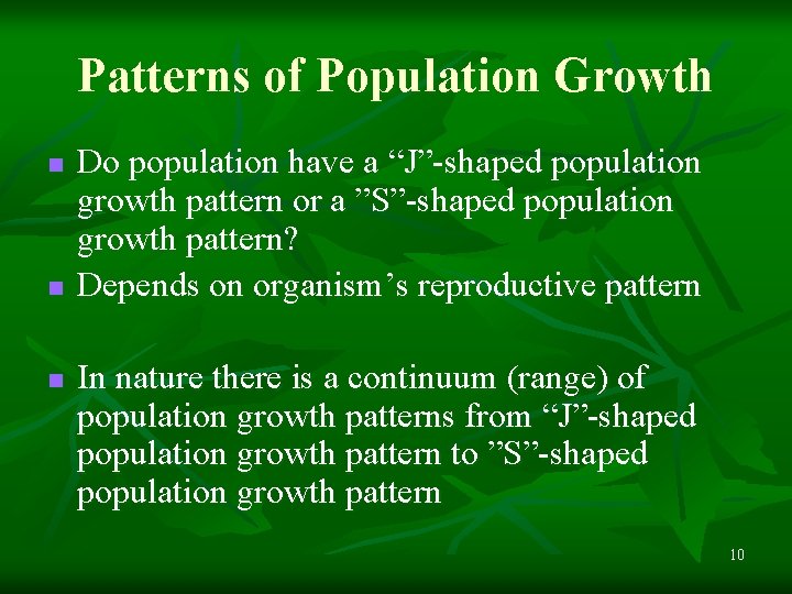 Chapter 4 Population Ecology 4 1 Population Dynamics