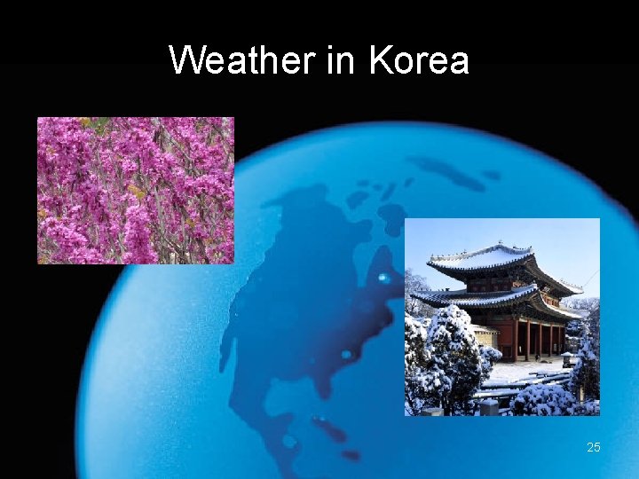 Weather in Korea 25 