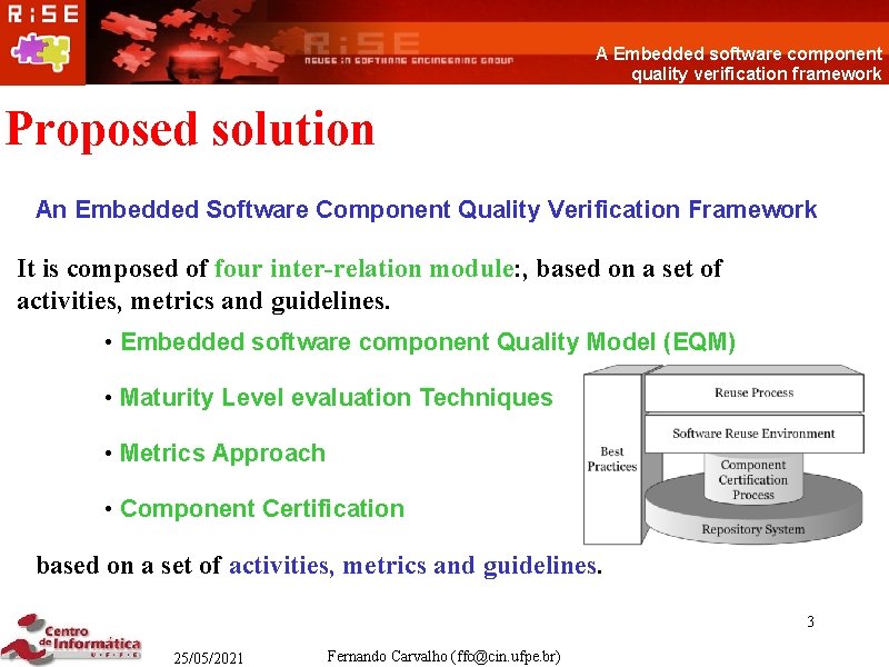 A Embedded software component quality verification framework Fernando