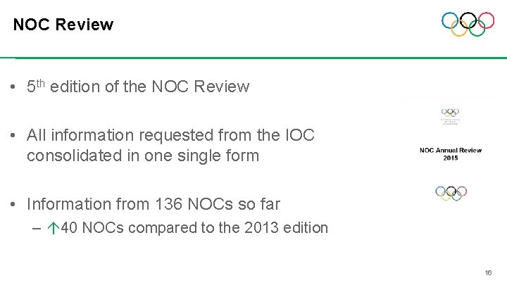NOC Review • 5 th edition of the NOC Review • All information requested NOC Review • 5 th edition of the NOC Review • All information requested