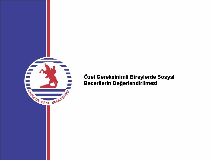 Özel Gereksinimli Bireylerde Sosyal Becerilerin Değerlendirilmesi 