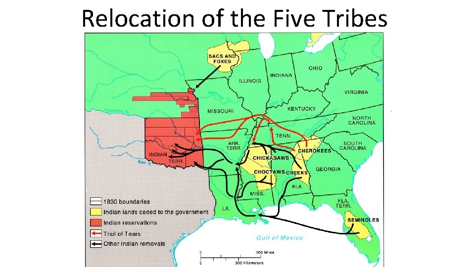 Relocation of the Five Tribes 