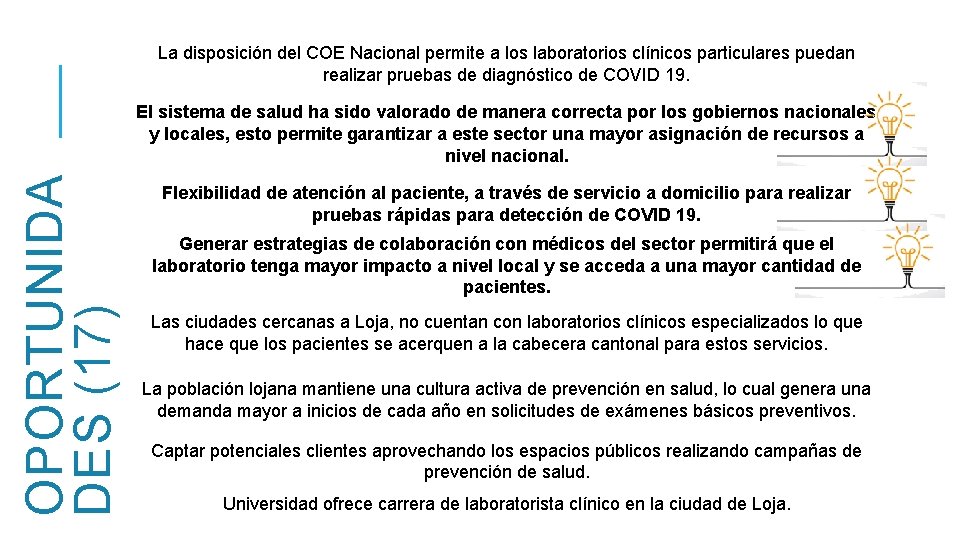 La disposición del COE Nacional permite a los laboratorios clínicos particulares puedan realizar pruebas