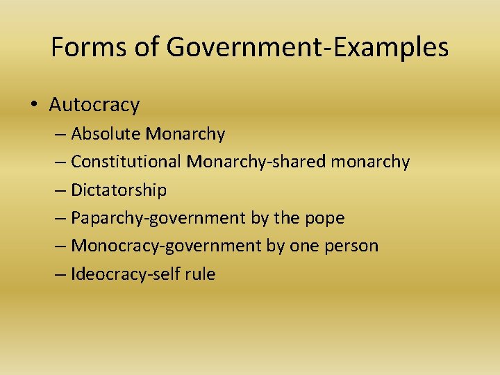 INTRODUCTION TO GOVERNMENT What is a state From