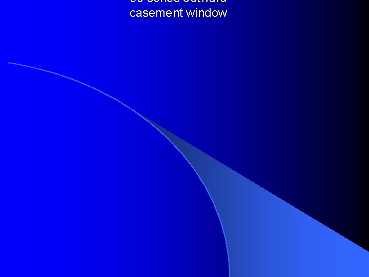 60 series outward casement window 