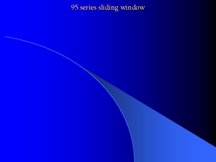 95 series sliding window 