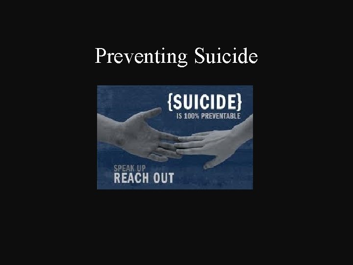 Preventing Suicide 