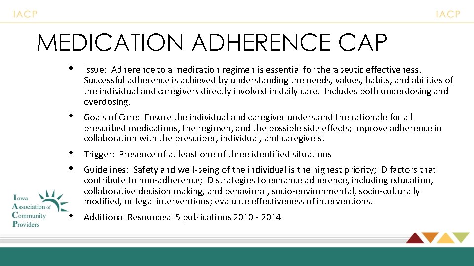 MEDICATION ADHERENCE CAP • Issue: Adherence to a medication regimen is essential for therapeutic