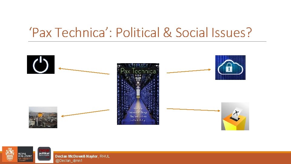 ‘Pax Technica’: Political & Social Issues? Declan Mc. Dowell-Naylor, RHUL @Declan_djmn 1 