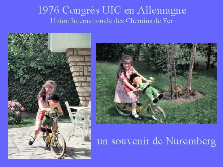 1976 Congrès UIC en Allemagne Union Internationale des Chemins de Fer un souvenir de