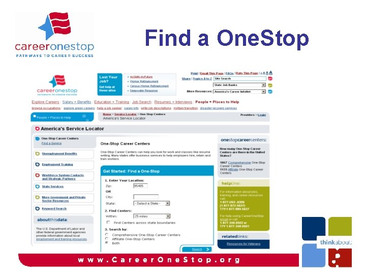 Find a One. Stop Find a One. Stop