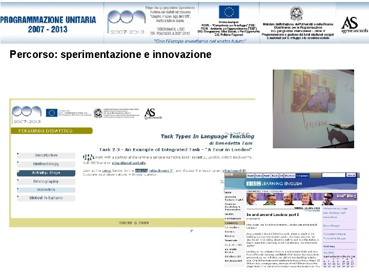 Percorso: sperimentazione e innovazione 