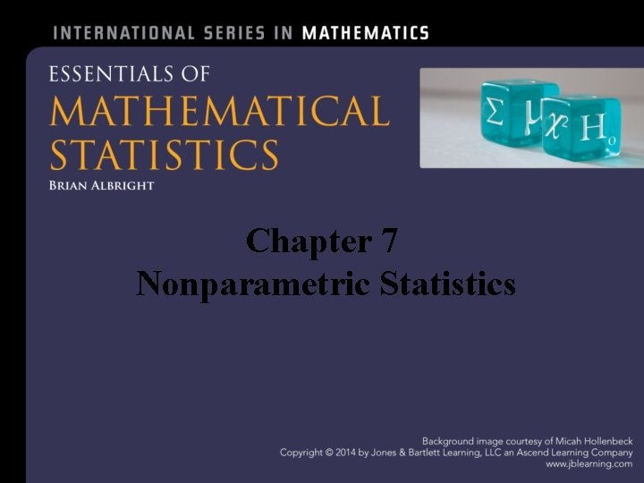 Chapter 7 Nonparametric Statistics 