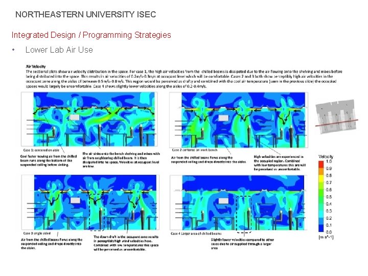 NORTHEASTERN UNIVERSITY ISEC Integrated Design / Programming Strategies • 13 Lower Lab Air Use