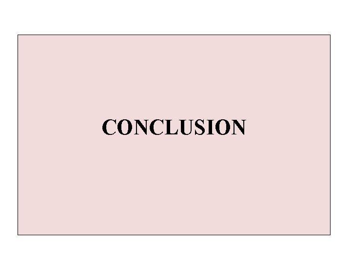 CONCLUSION 