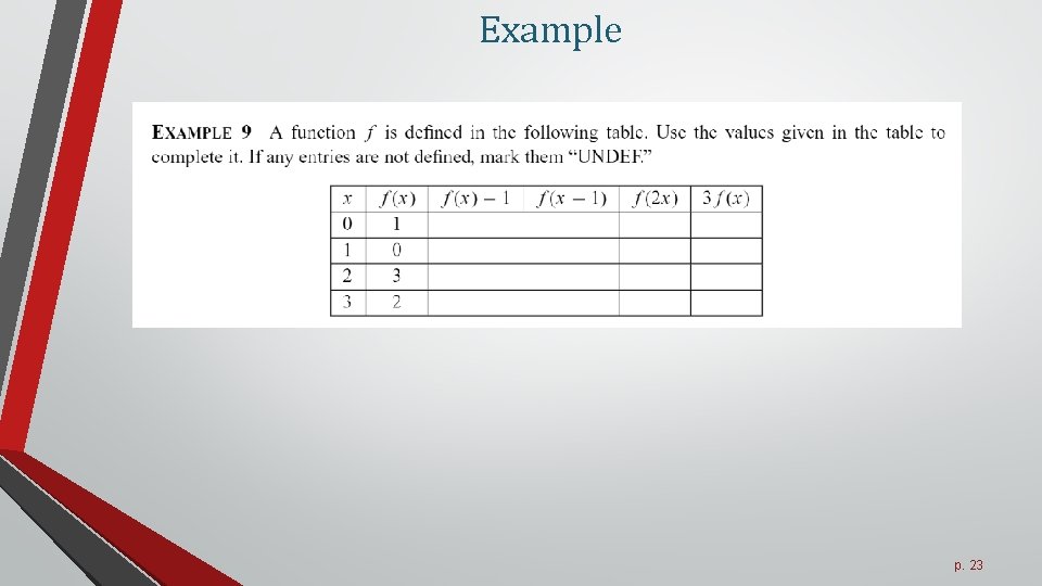 Example p. 23 