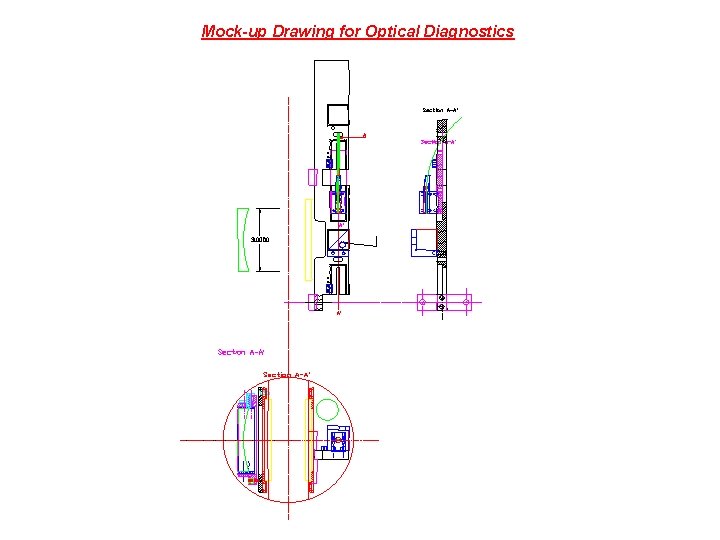 Mock-up Drawing for Optical Diagnostics 