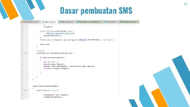 Dasar pembuatan SMS 22 