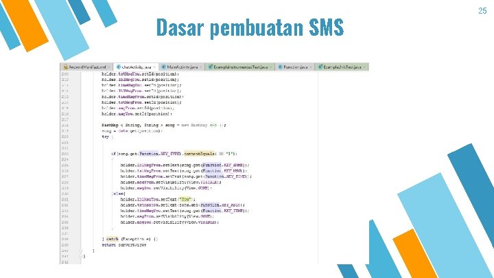 Dasar pembuatan SMS 25 