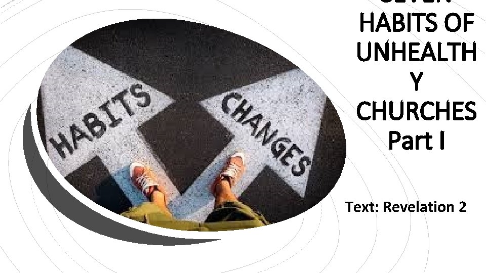 SEVEN HABITS OF UNHEALTH Y CHURCHES Part I Text: Revelation 2 