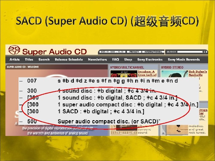 SACD (Super Audio CD) (超级音频CD) 