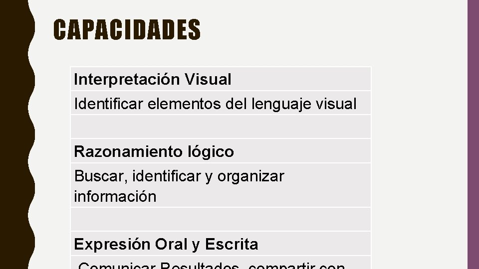 Interpretacion Visual Tecnologa 2 UNIDAD 7 BSICO ESTABLECIMIENTO DEL DISEO