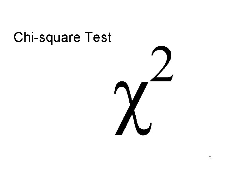 Chi-square Test 2 