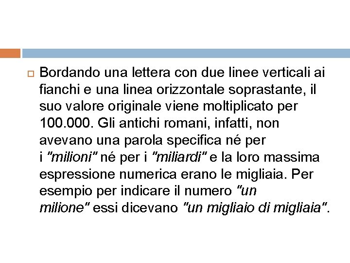  Bordando una lettera con due linee verticali ai fianchi e una linea orizzontale