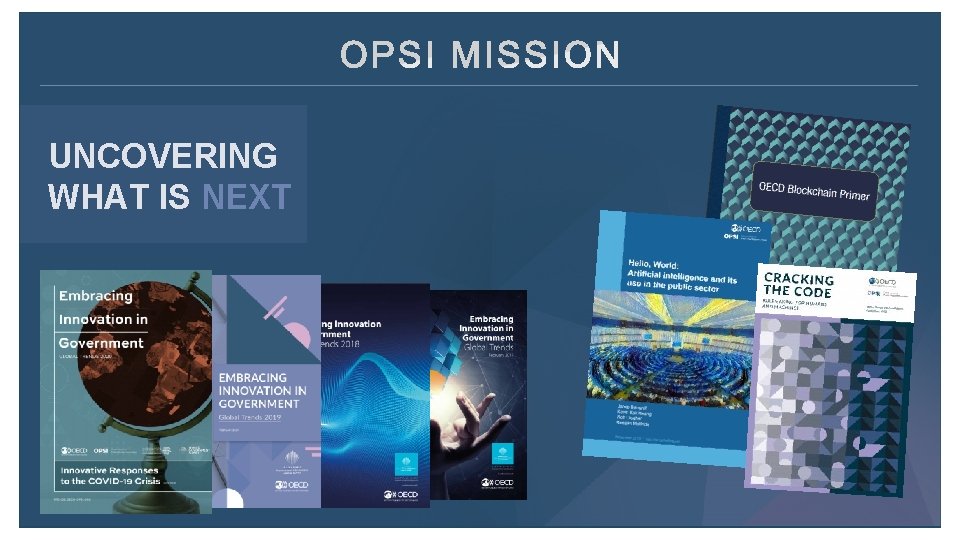 UNCOVERING WHAT IS NEXT REPLACE WITH T ITLE O F THE PRESENTATIO N 