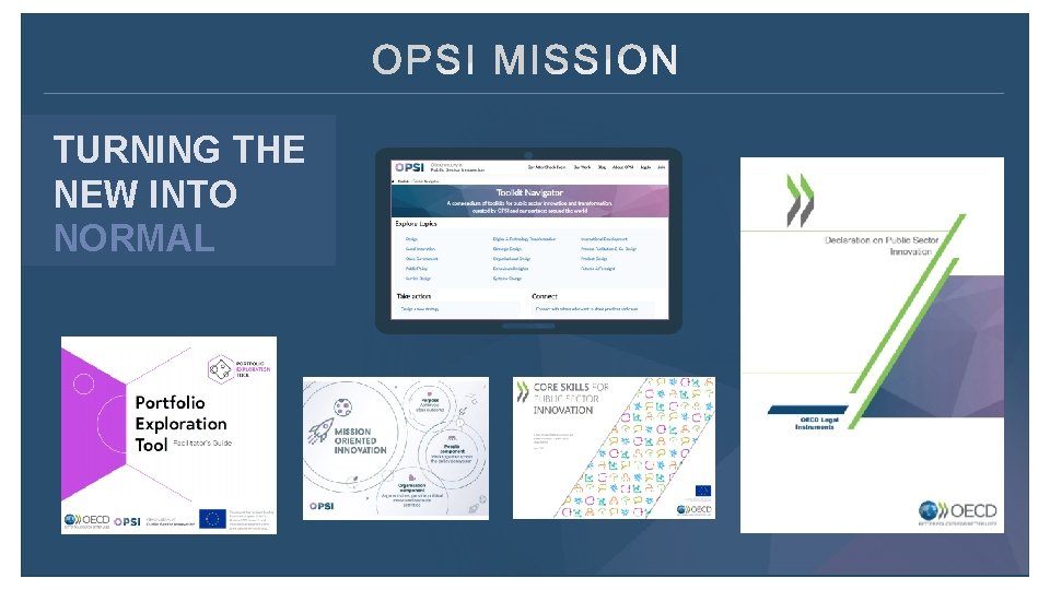 TURNING THE NEW INTO NORMAL REPLACE WITH T ITLE O F THE PRESENTATIO N