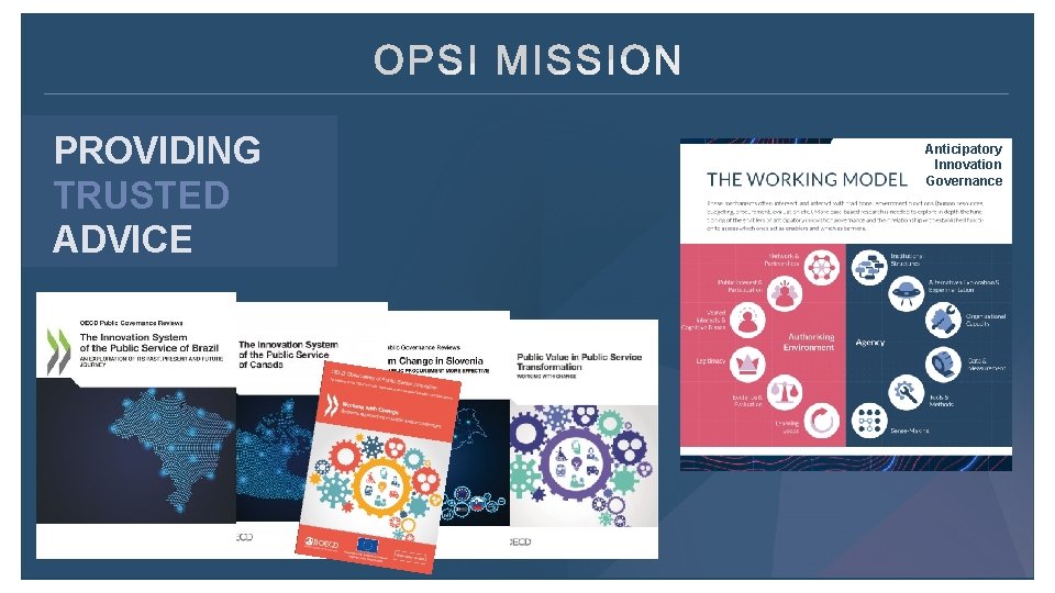 PROVIDING TRUSTED ADVICE REPLACE WITH T ITLE O F THE PRESENTATIO N Anticipatory Innovation