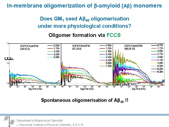 In-membrane oligomerization of -amyloid (Aβ) monomers Does GM 1 seed Aβ 40 oligomerisation under