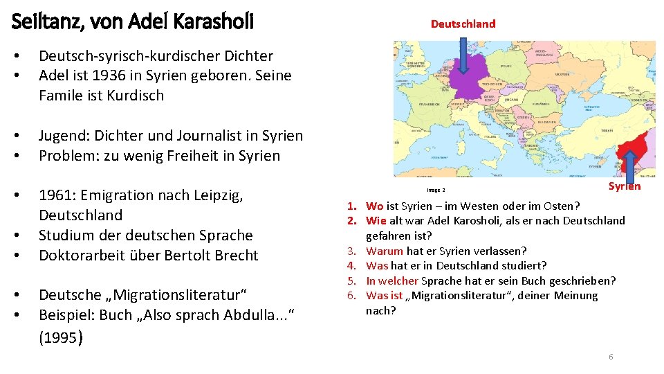 Seiltanz, von Adel Karasholi • • Deutsch-syrisch-kurdischer Dichter Adel ist 1936 in Syrien geboren.