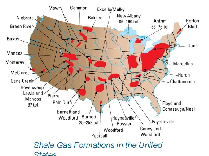 Shale Gas Formations in the United 