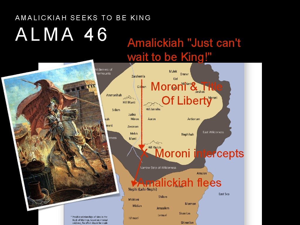 AMALICKIAH SEEKS TO BE KING ALMA 46 Amalickiah "Just can't wait to be King!" AMALICKIAH SEEKS TO BE KING ALMA 46 Amalickiah "Just can't wait to be King!"