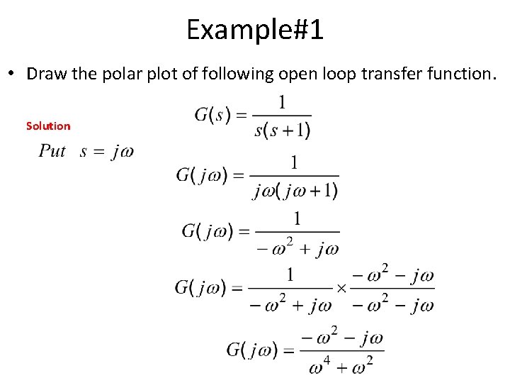 Control Systems Cs Lecture18 19 21 Frequency